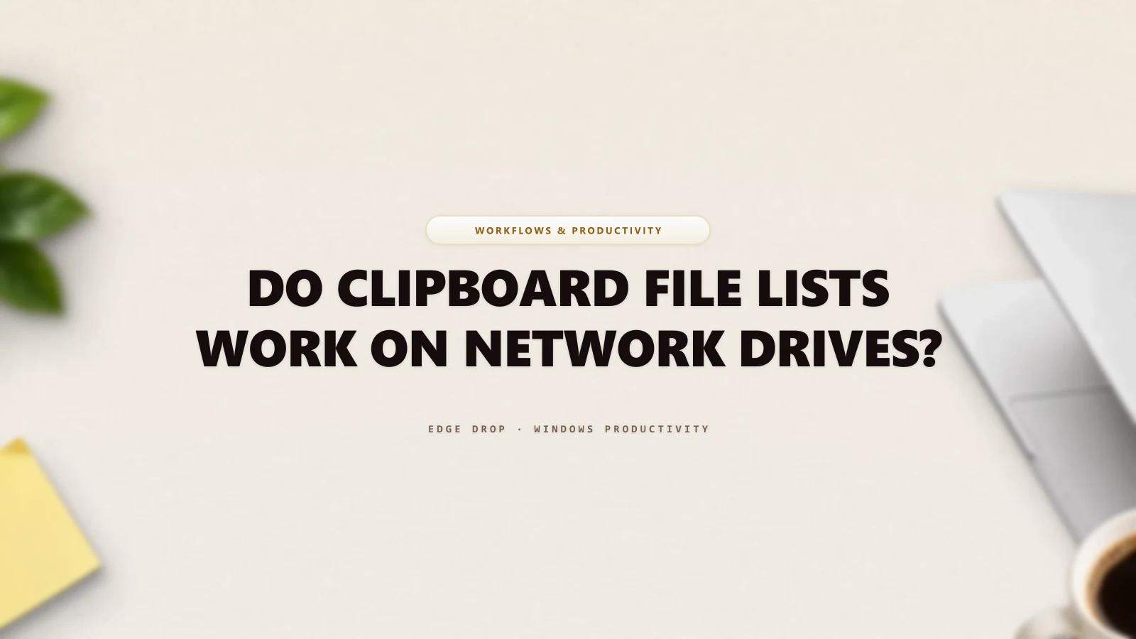 Do Clipboard File Lists Work on Network Drives? — Edge Drop Guide