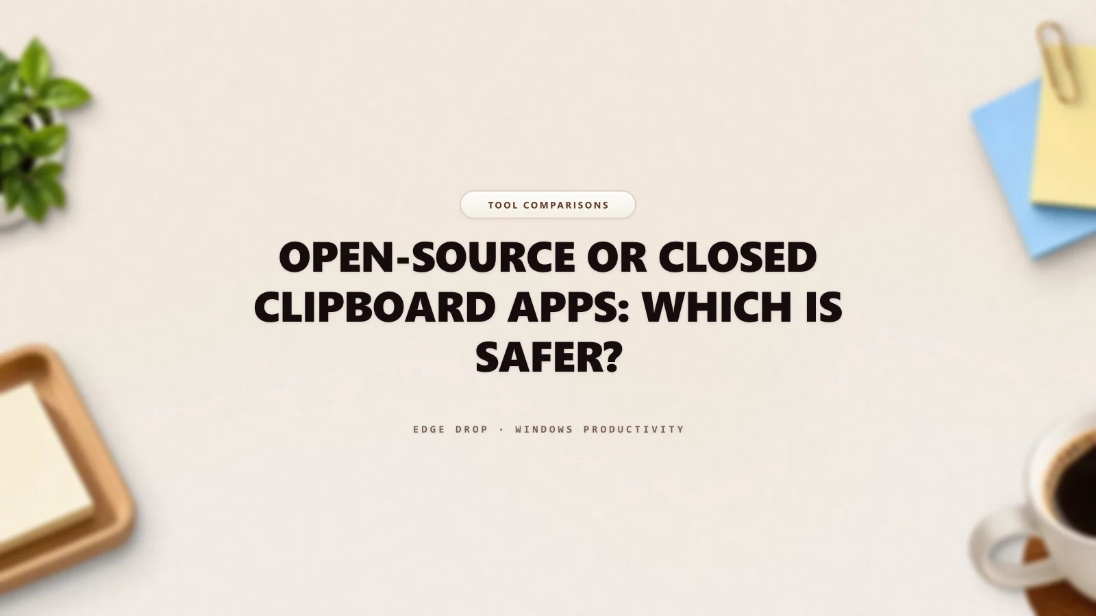 Open-Source or Closed Clipboard Apps: Which Is Safer? — Edge Drop Guide