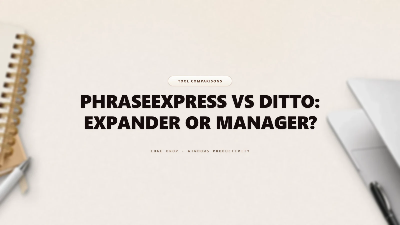 PhraseExpress vs Ditto: Expander or Manager? — Edge Drop Guide