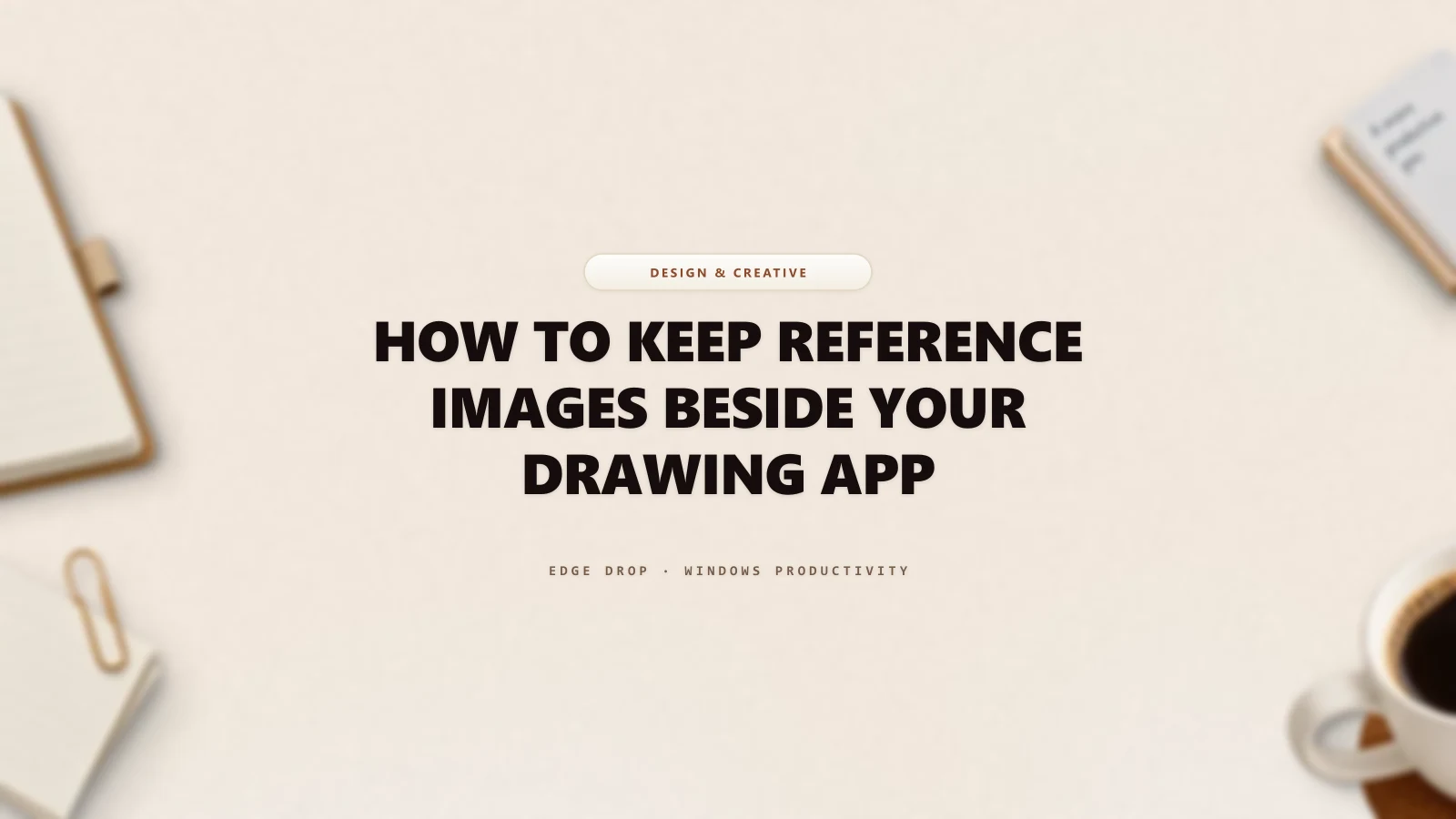How to Keep Reference Images Beside Your Drawing App — Edge Drop Guide