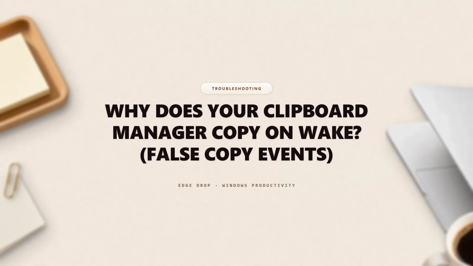 Why Does Your Clipboard Manager Copy on Wake? (False Copy Events) — Edge Drop Guide