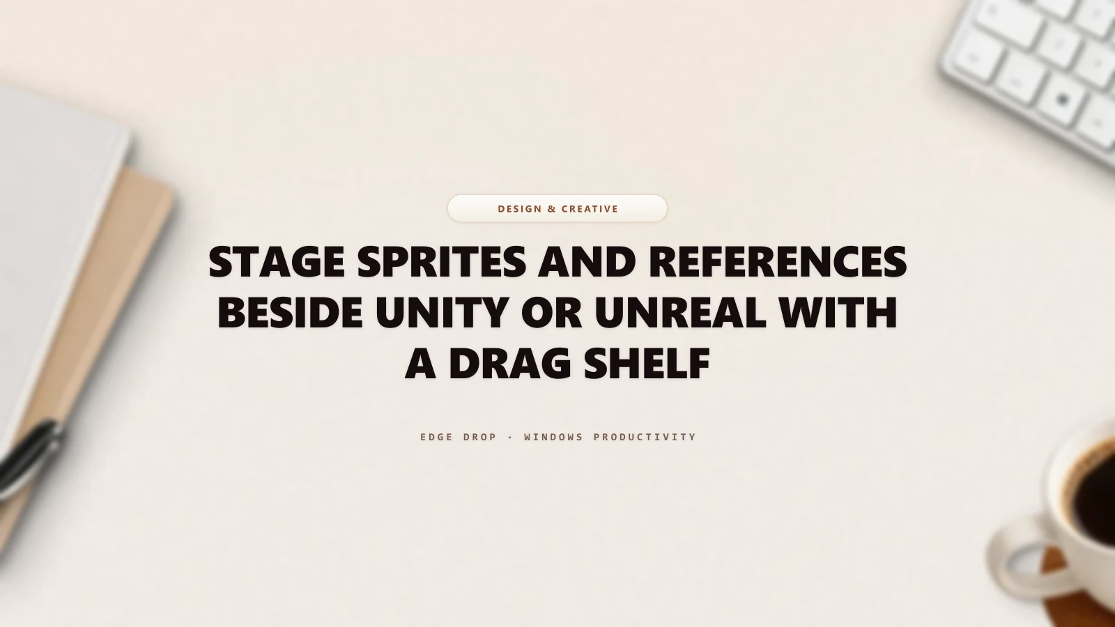 Stage Sprites and References Beside Unity or Unreal With a Drag Shelf — Edge Drop Guide