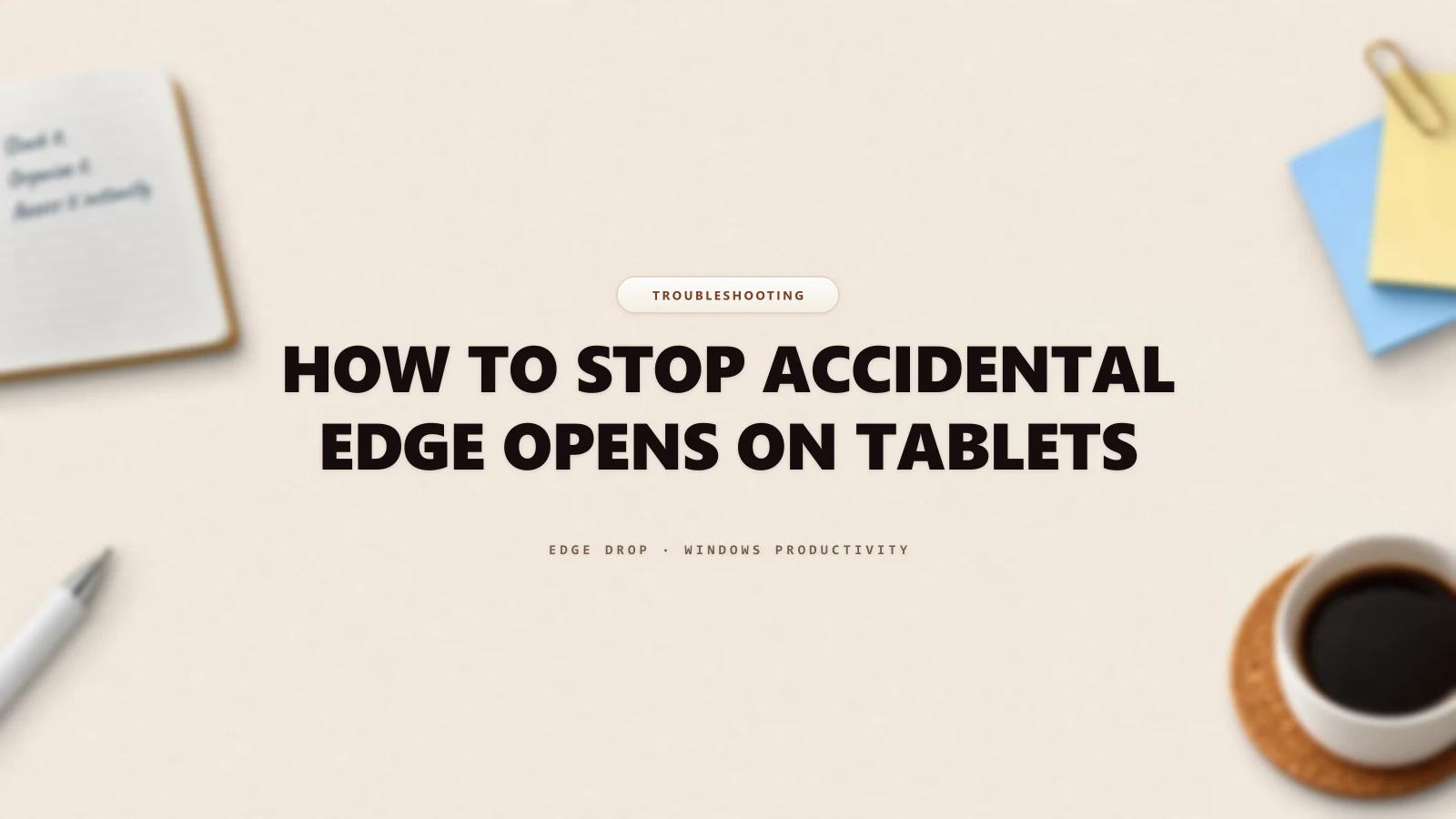 How to Stop Accidental Edge Opens on Tablets — Edge Drop Guide