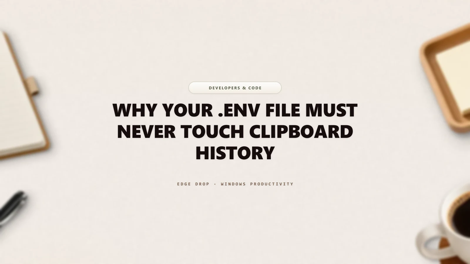 Why Your .env File Must Never Touch Clipboard History — Edge Drop Guide