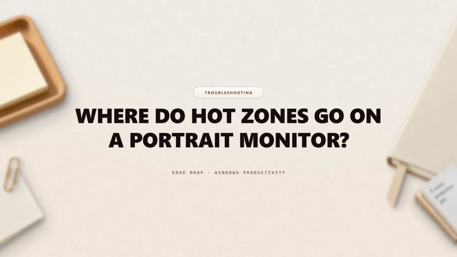 Where Do Hot Zones Go on a Portrait Monitor? — Edge Drop Guide