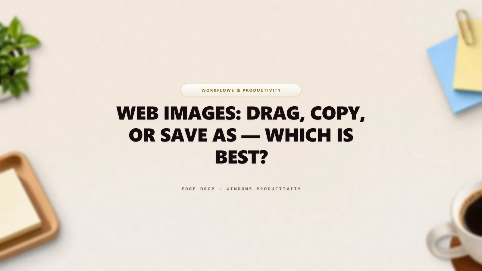 Web Images: Drag, Copy, or Save As — Which Is Best? — Edge Drop Guide