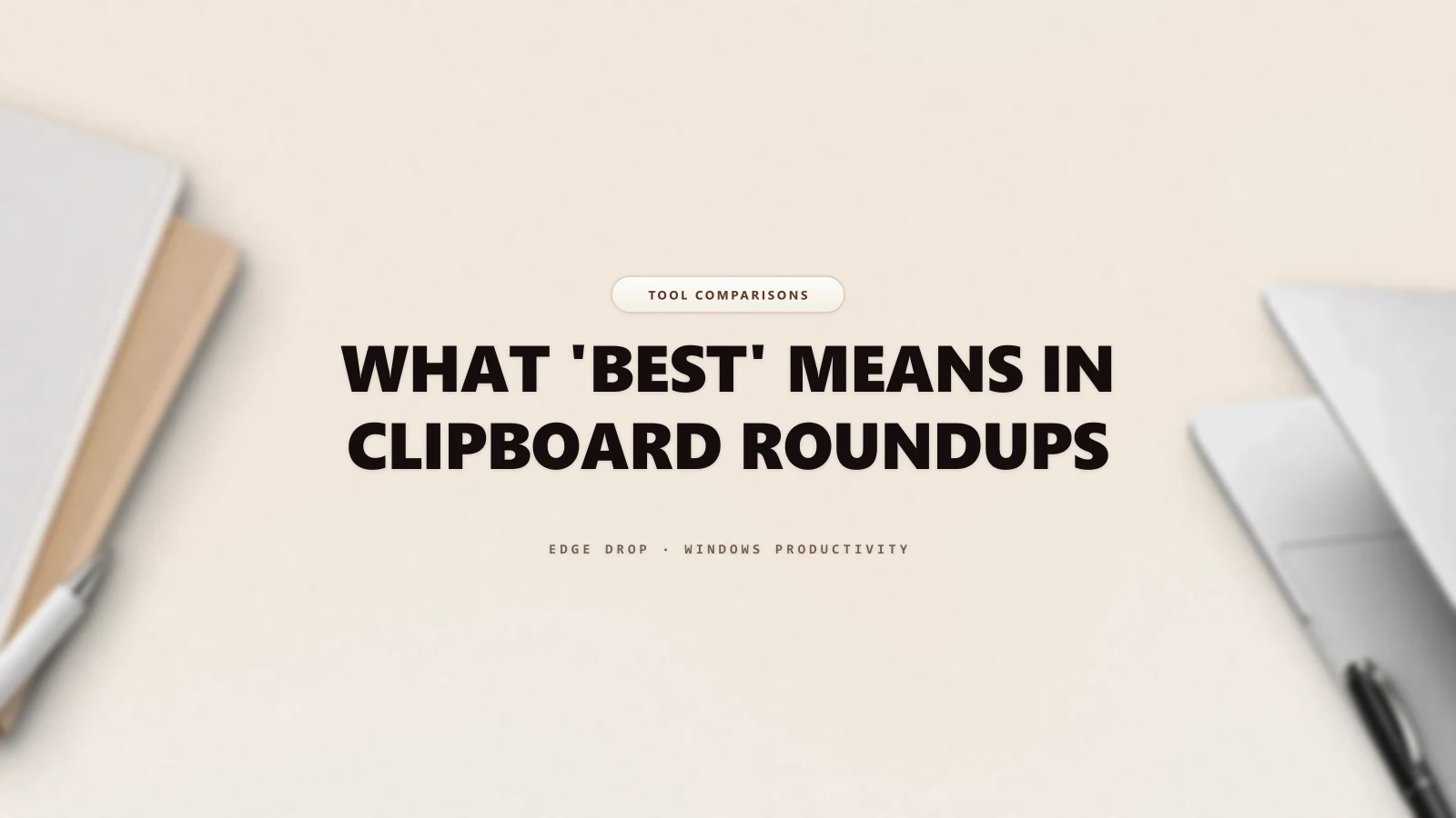 What 'Best' Means in Clipboard Roundups — Edge Drop Guide