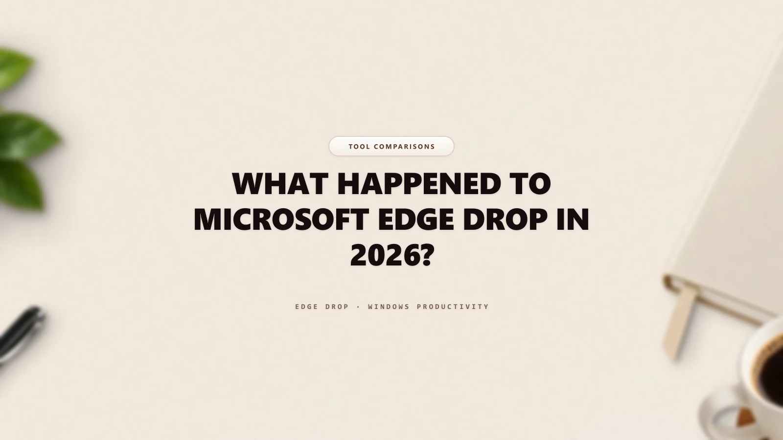 What Happened to Microsoft Edge Drop in 2026? — Edge Drop Guide