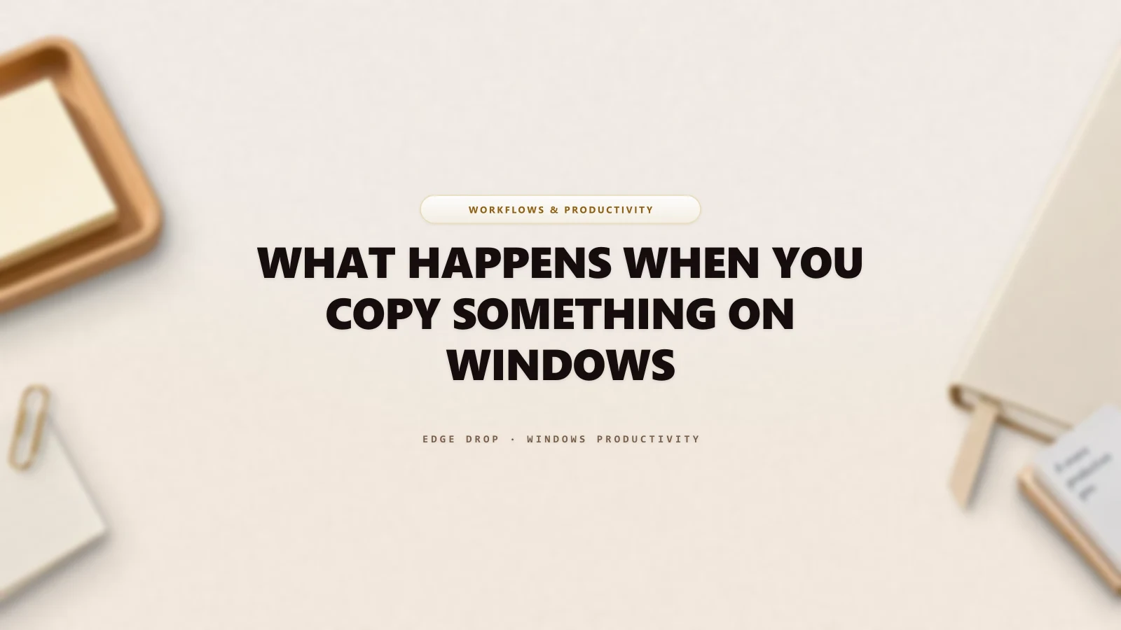 What Happens When You Copy Something on Windows — Edge Drop Guide