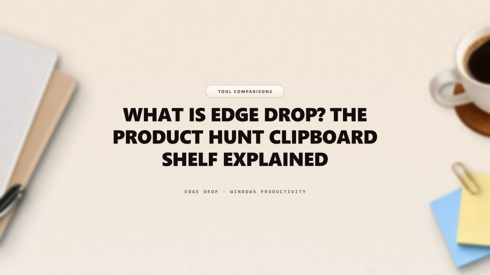 What Is Edge Drop? The Product Hunt Clipboard Shelf Explained — Edge Drop Guide
