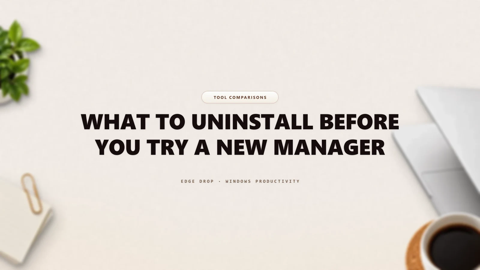 What to Uninstall Before You Try a New Manager — Edge Drop Guide