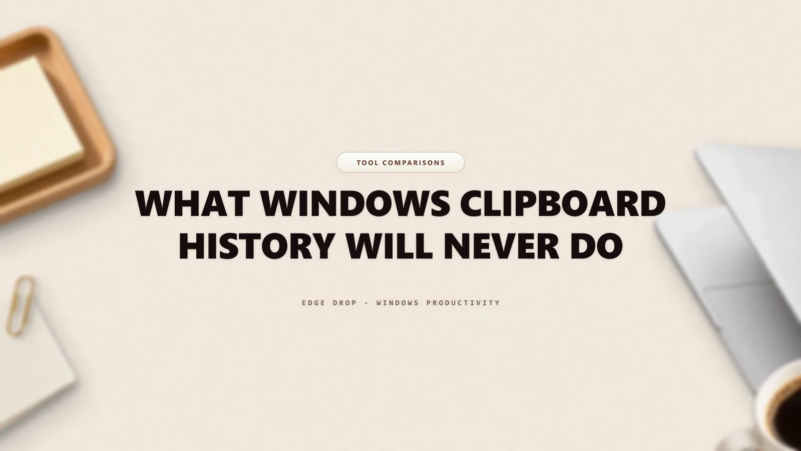 What Windows Clipboard History Will Never Do — Edge Drop Guide