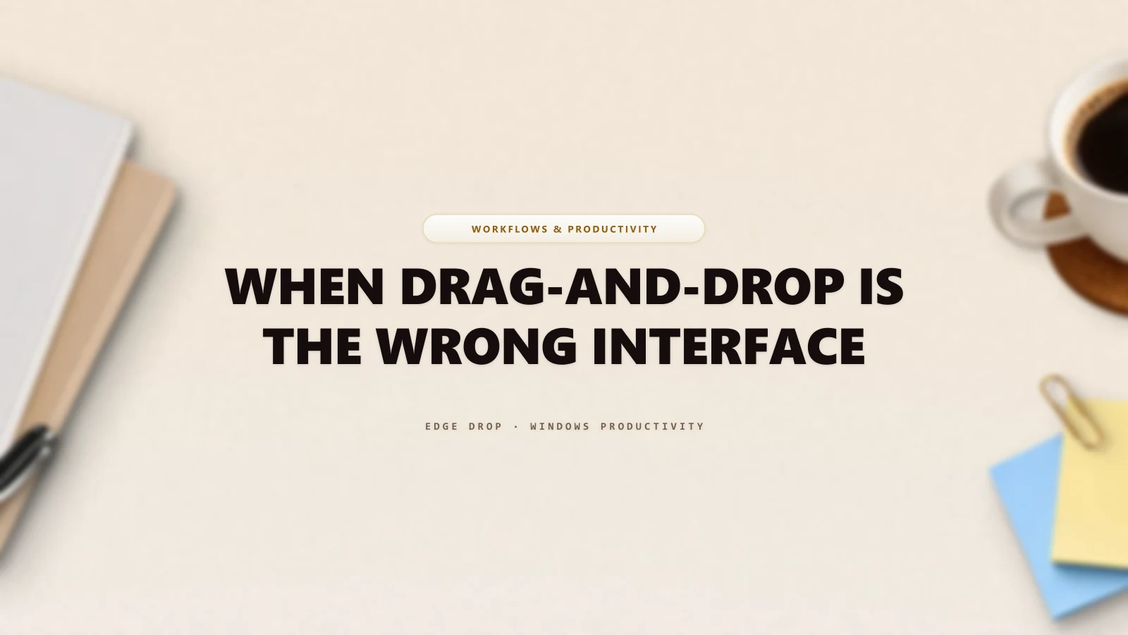 When Drag-and-Drop Is the Wrong Interface — Edge Drop Guide