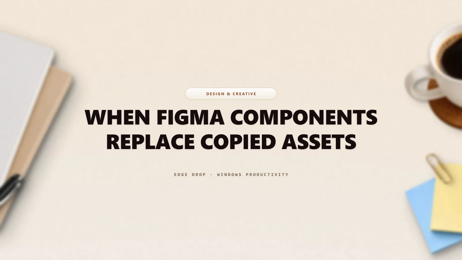 When Figma Components Replace Copied Assets — Edge Drop Guide