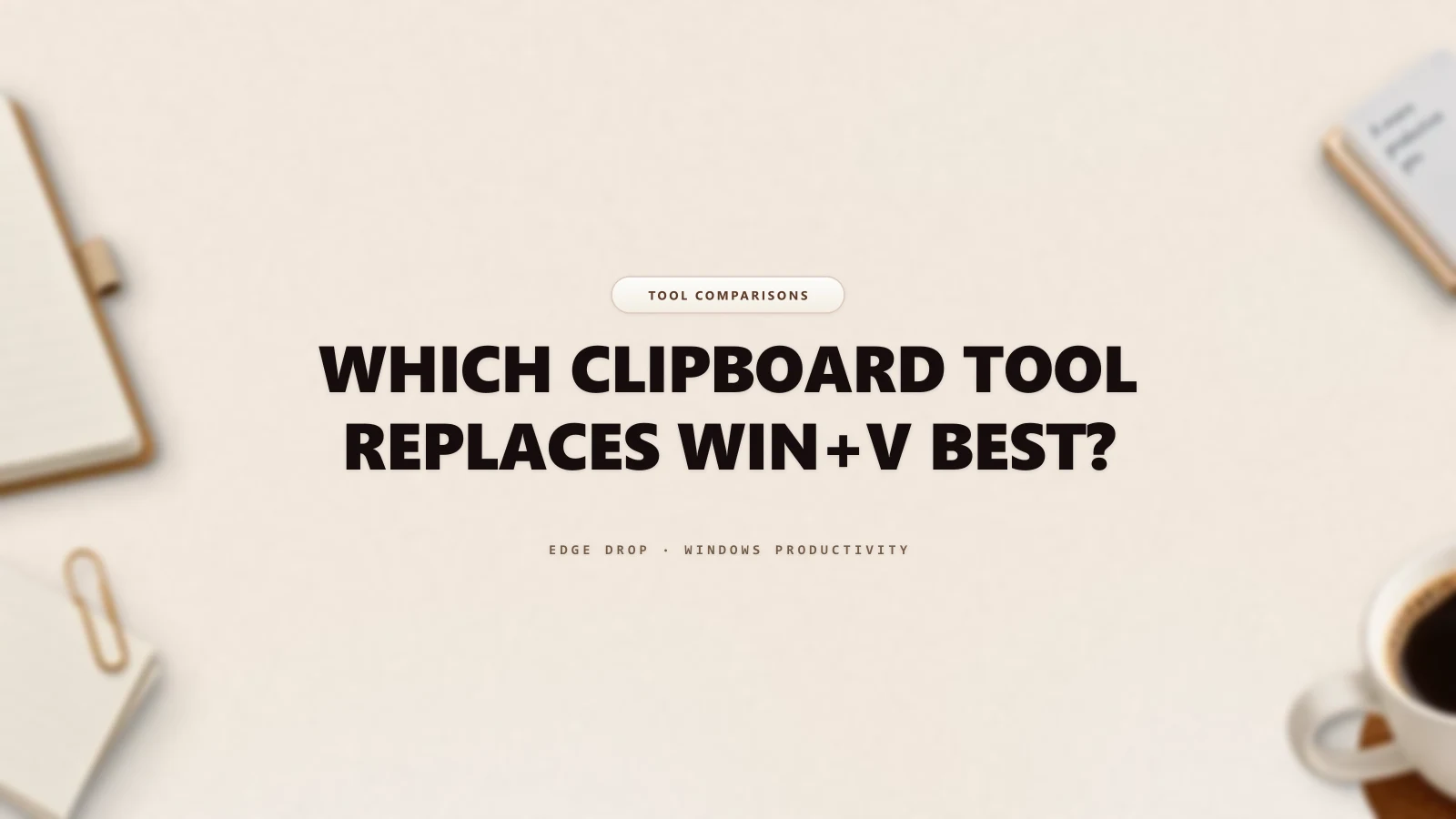 Which Clipboard Tool Replaces Win+V Best? — Edge Drop Guide