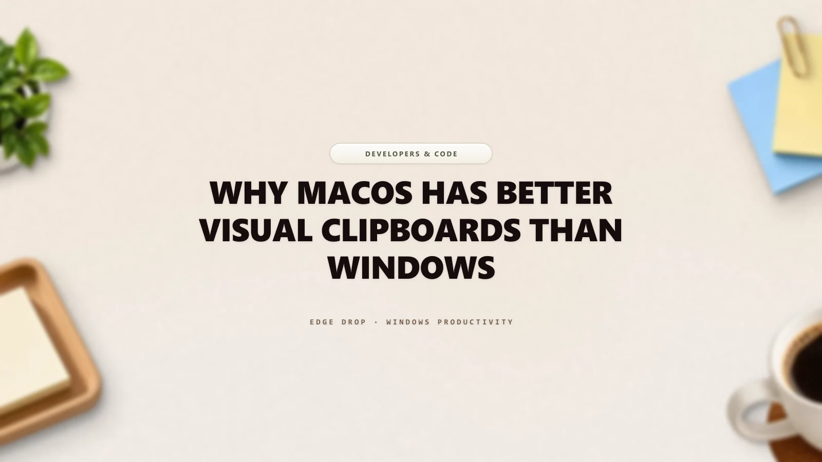 Why macOS Has Better Visual Clipboards Than Windows — Edge Drop Guide
