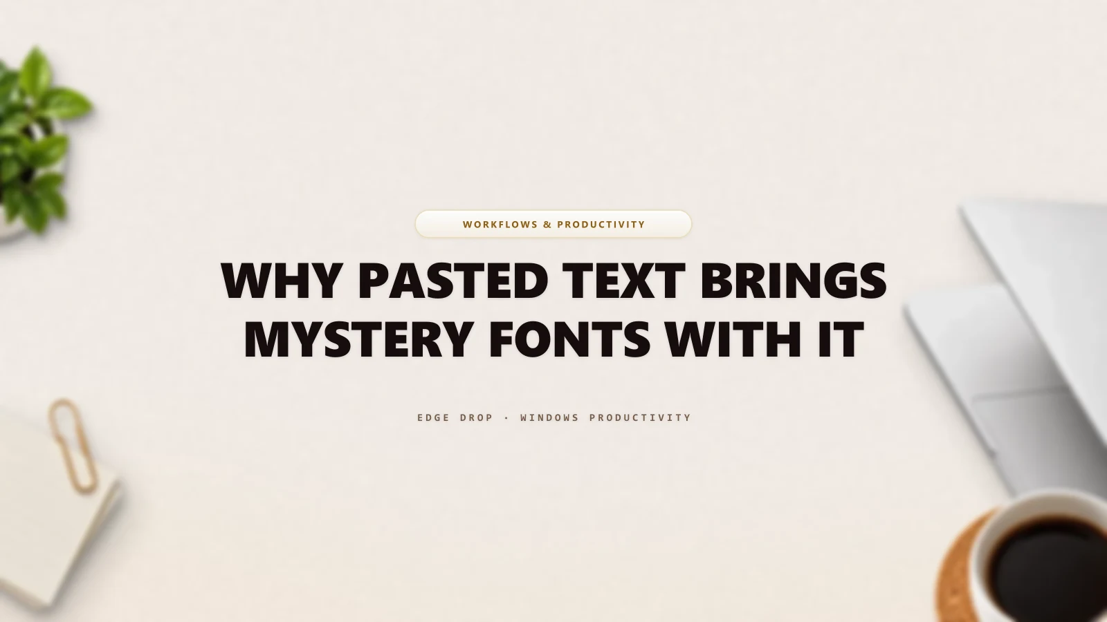 Why Pasted Text Brings Mystery Fonts With It — Edge Drop Guide