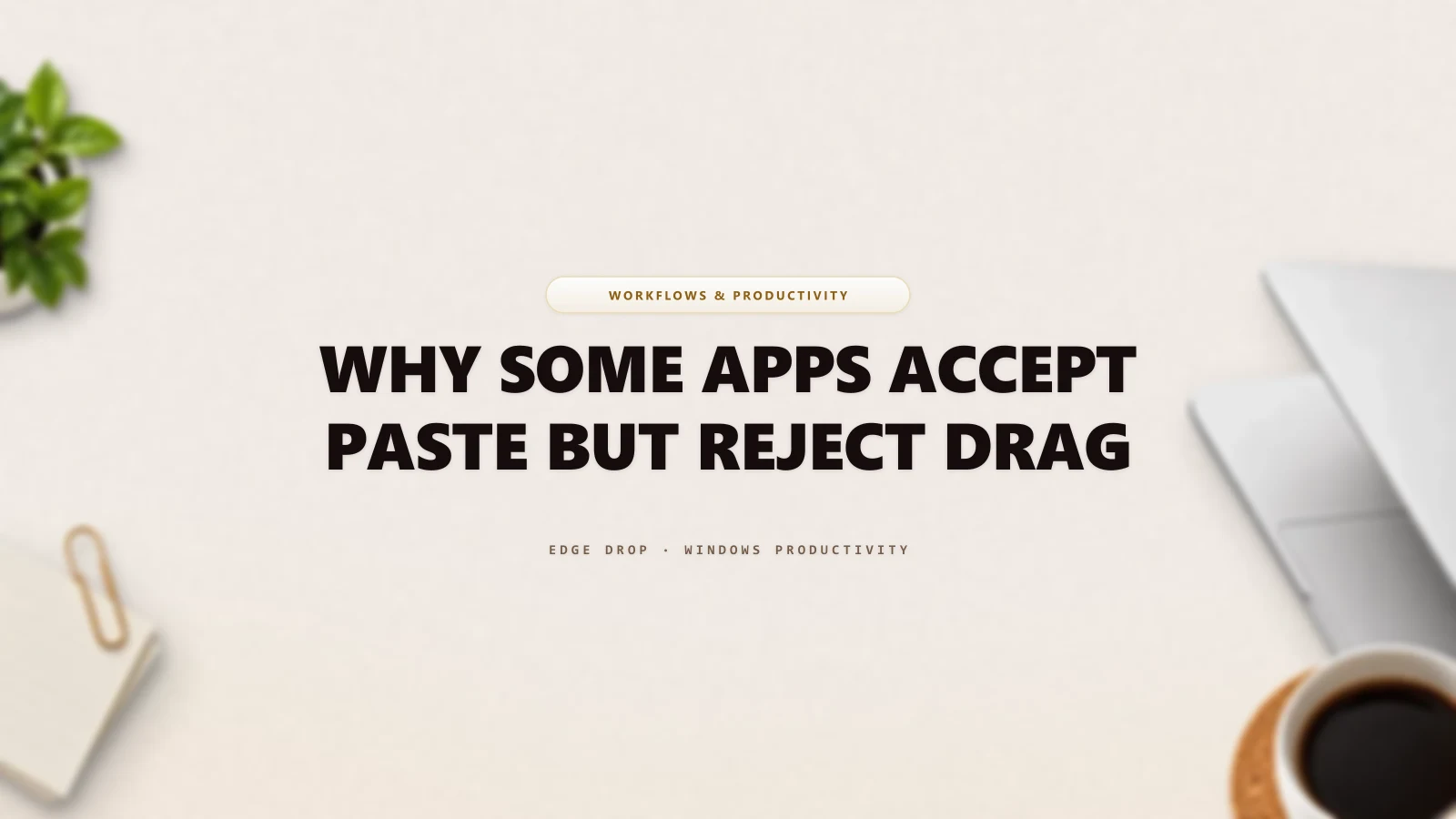 Why Some Apps Accept Paste but Reject Drag — Edge Drop Guide