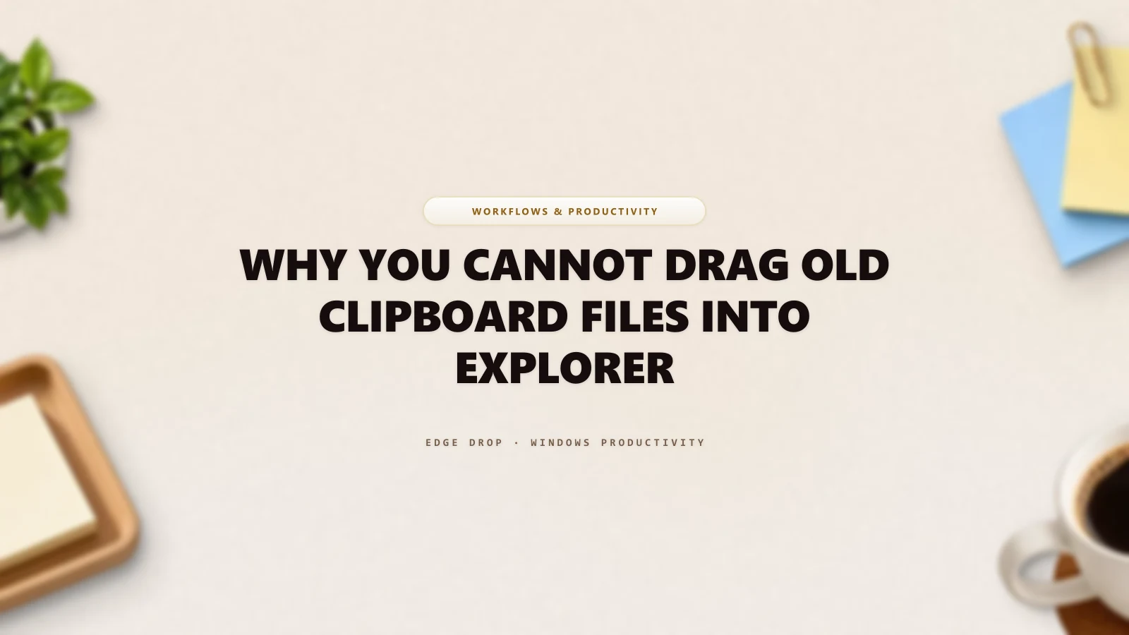 Why You Cannot Drag Old Clipboard Files Into Explorer — Edge Drop Guide