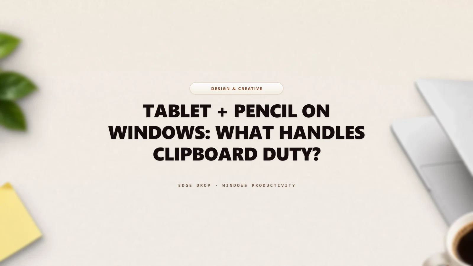 Tablet + Pencil on Windows: What Handles Clipboard Duty? — Edge Drop Guide