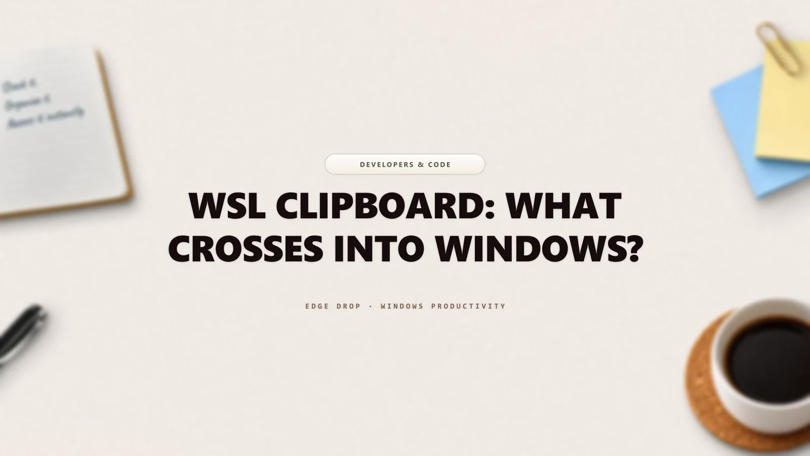 WSL Clipboard: What Crosses Into Windows? — Edge Drop Guide
