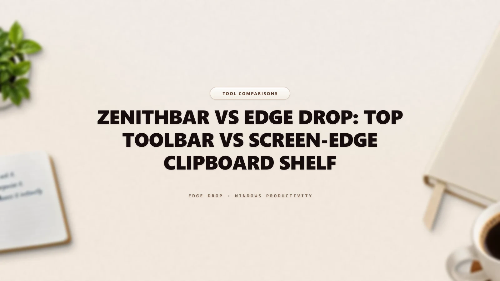 ZenithBar vs Edge Drop: Top Toolbar vs Screen-Edge Clipboard Shelf — Edge Drop Guide